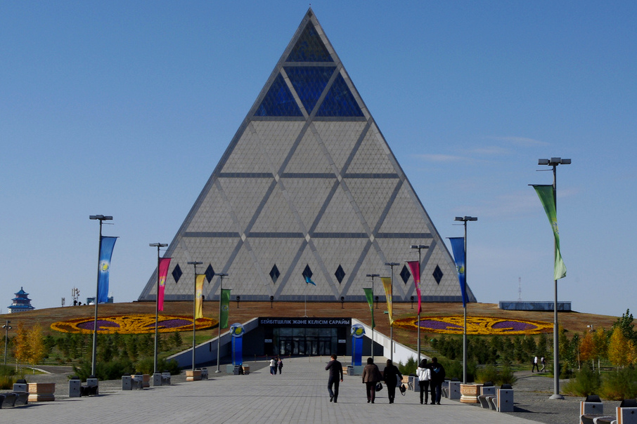 Norman Foster-designed peace pyramid. Image by Ken and Nyetta / CC BY 2.0