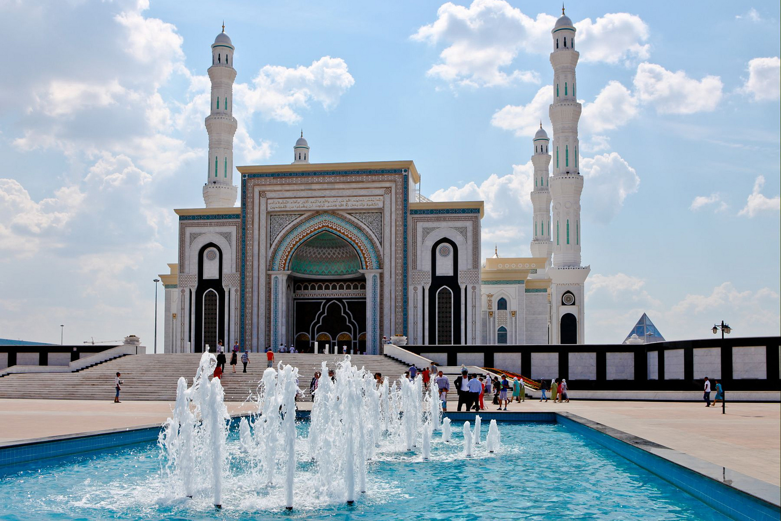 The stunning turrets of the Hazrat Sultan Mosque. Image by ninara / CC BY 2.0