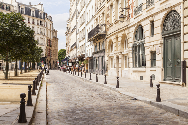 Place Dauphine on the Ile de la Cite, Paris