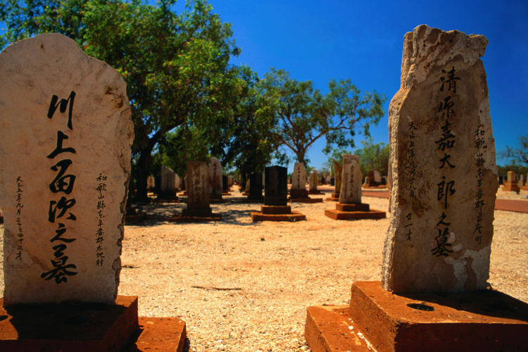 The Japanese section of Broome cemetery. Image by John Hay / Lonely Planet Images / Getty Images