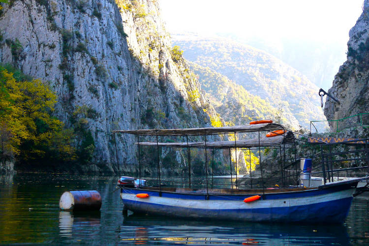 Lake Matka on the outskirts of Skopje. Image by Jenny Poole / CC BY 2.0