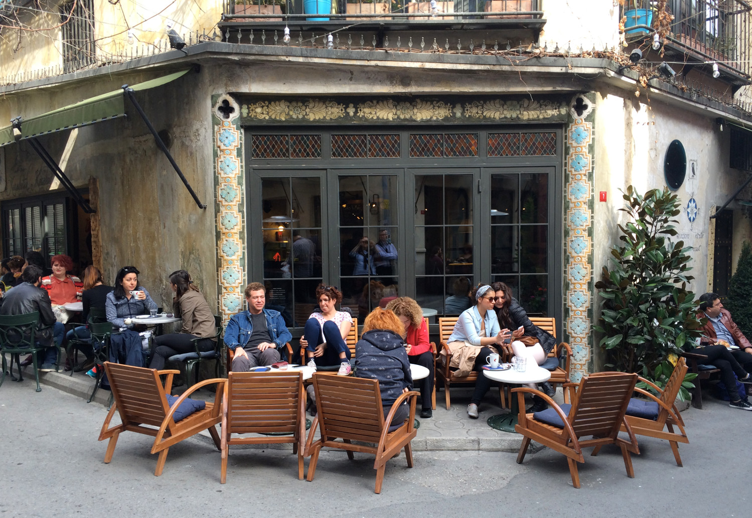 Chic cafes and galleries crowd the cobbled streets of Karaköy. Image by Virginia Maxwell / Lonely Planet
