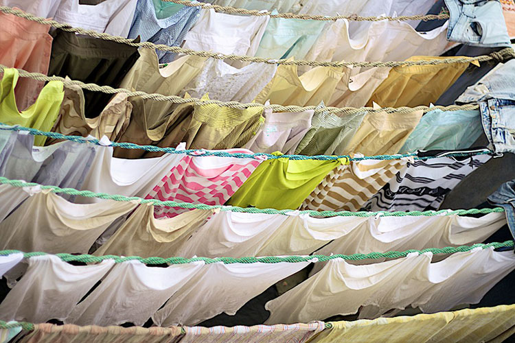 Your dorm room should not look like a Mumbai laundry. Image by Andreas Eldh / CC BY 2.0