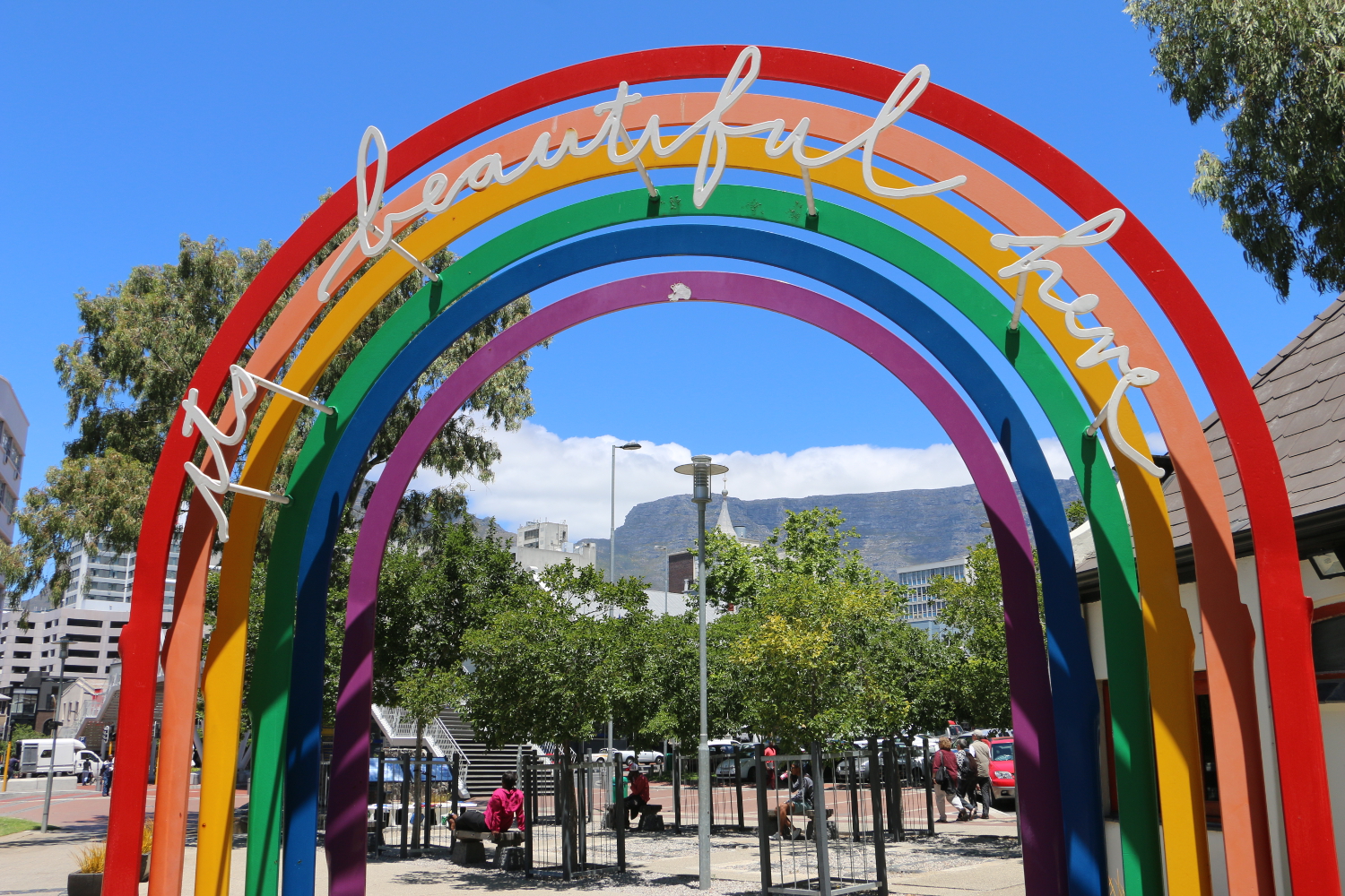 'It's Beautiful Here' by Heath Nash, Prestwich Memorial Garden, Cape Town. Image by Simon Richmond / Lonely Planet