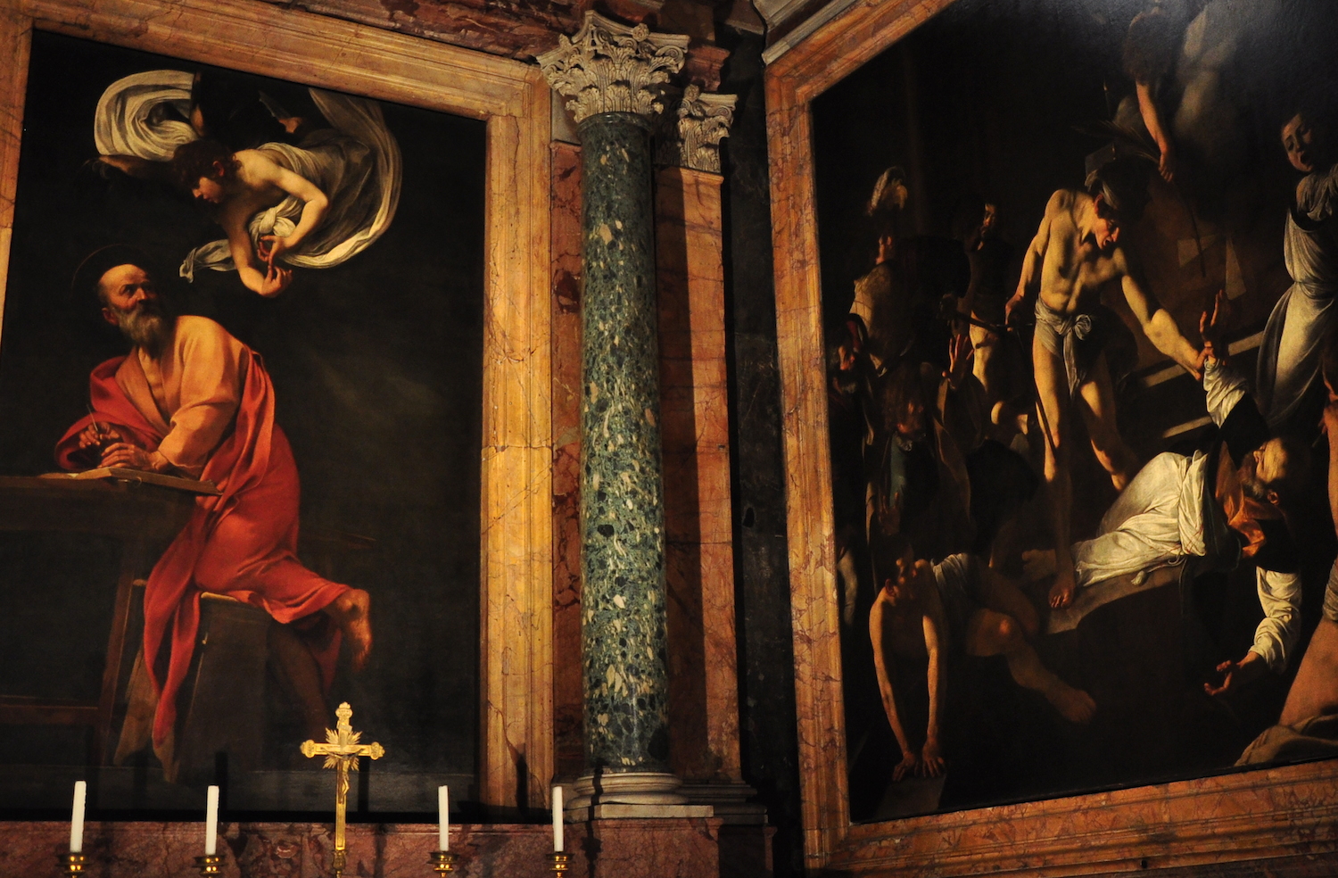 Caravaggio paintings at Chiesa di San Pietro in Vincoli. Image by Francisco Antunes / CC BY 2.0