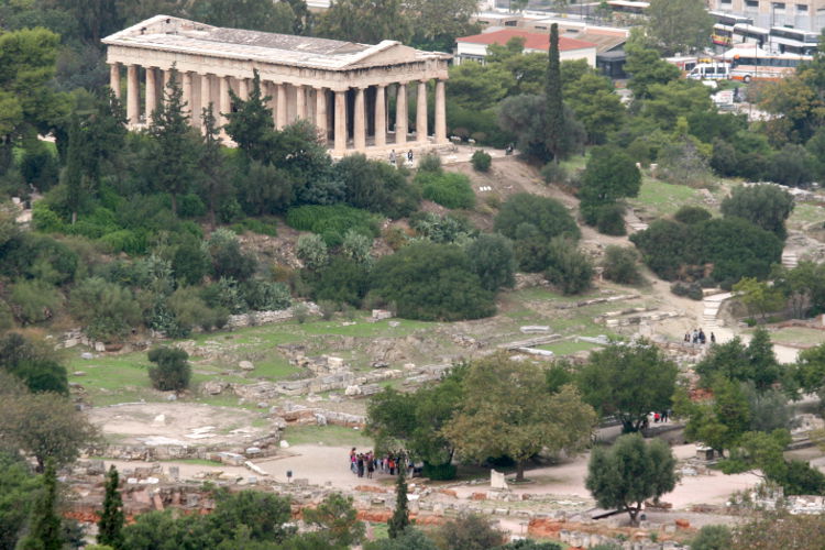 The Temple of Hephaestus at Athens’ Ancient Agora. Image by Alexis Averbuck / Lonely Planet