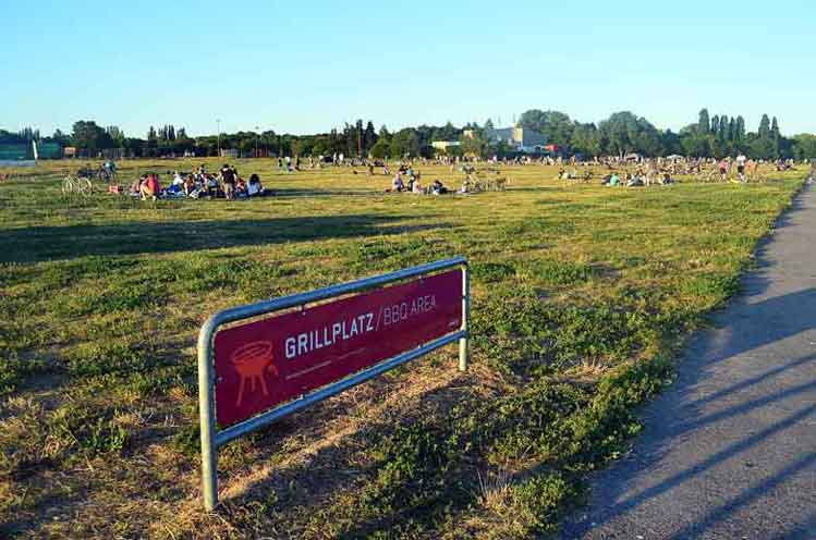 Grill your sausages next to the runway at airport-turned-park Templehof. Image by Kate Morgan / Lonely Planet.