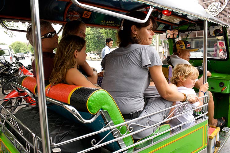 Not enough space in the tuk-tuk for grandad, perfect. Image by Oliver Strewe / Lonely Planet Images / Getty Images