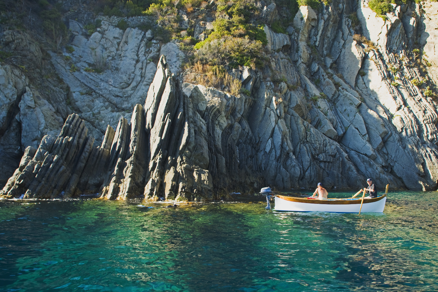 Boating in the sunshine