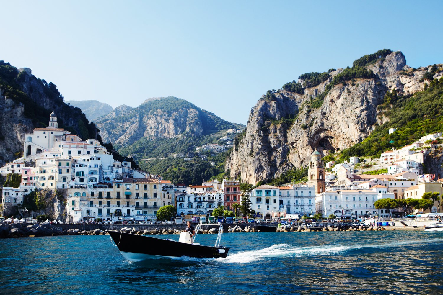 Hiring a boat is an excellent way to see the Amalfi Coast. Image by Mark Read / Lonely Planet