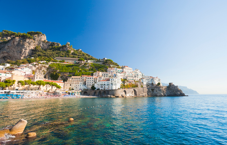 [amalfi1_cs] View of the Amalfi Coast in Campania, Italy. Michal Krakowiak / The Image Bank / Getty Images.