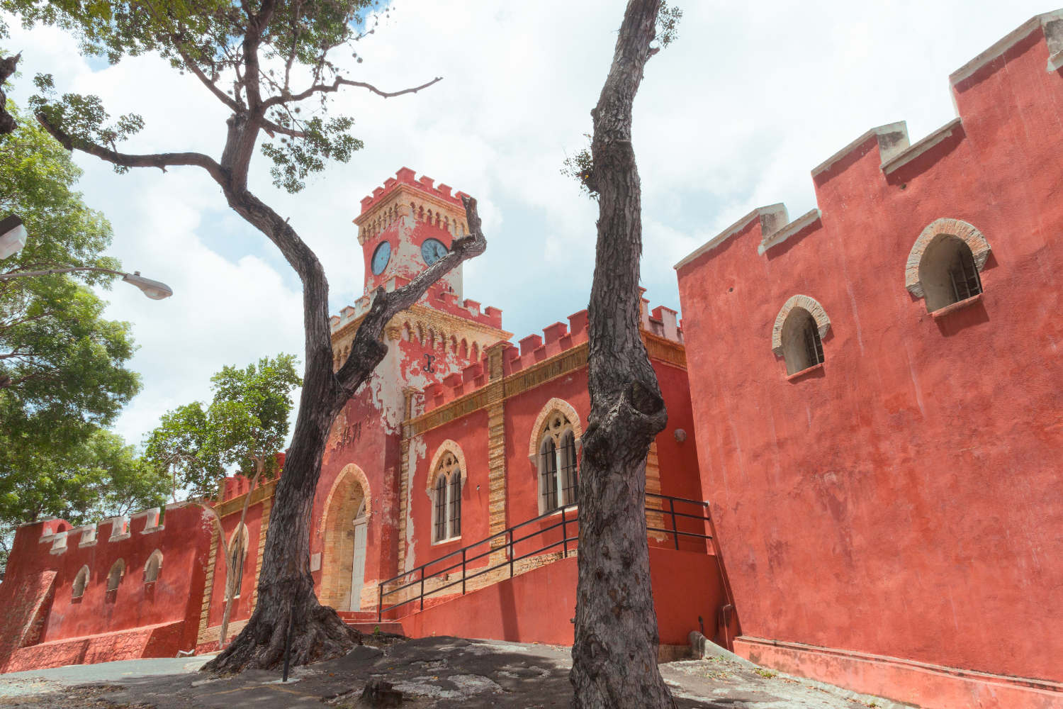 Fiery Fort Christian in Charlotte Amalie, St Thomas. Image by Diane Macdonald / Photographer's Choice / Getty