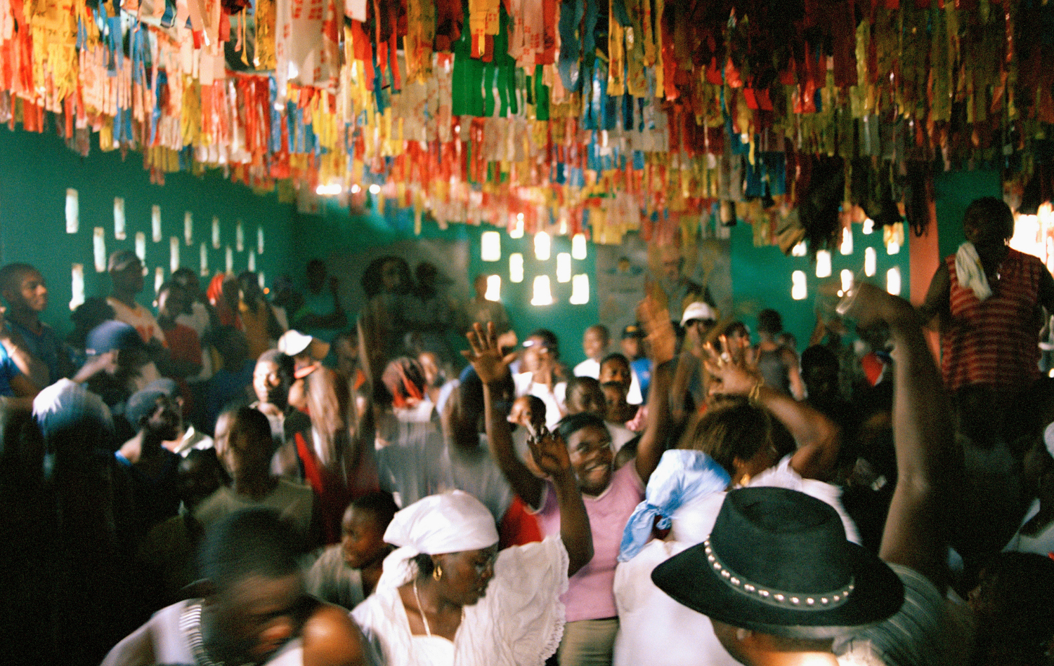 Worshippers at a vodou ceremony in Port-au-Prince, Haiti
