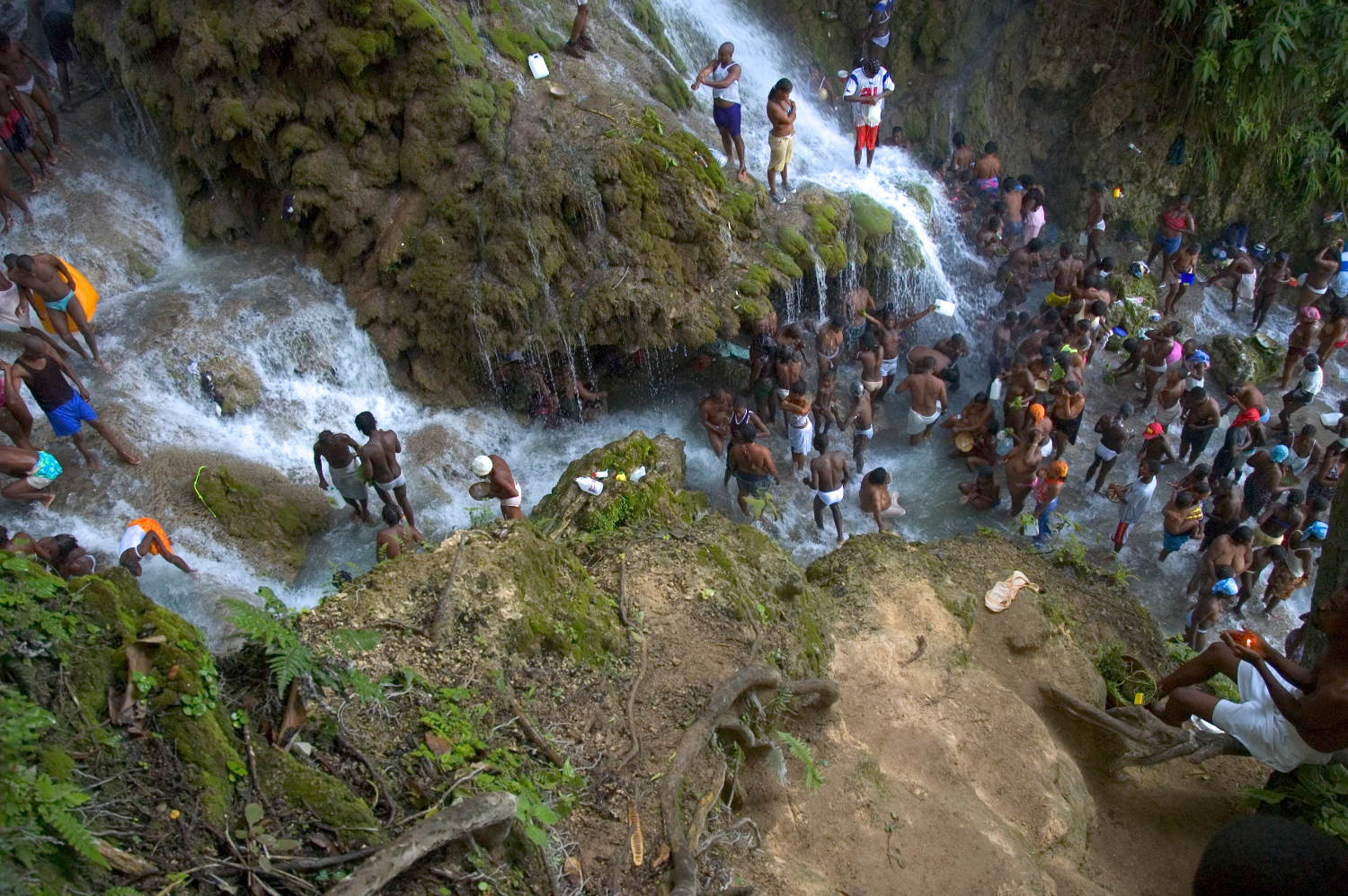 Vodou pilgrimage to the waterfalls of Saut d’Eau near Port-au-Prince, Haiti