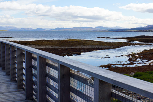View over the Inner Sound from a footbridge in Broadford. Image by James Kay / Lonely Planet.
