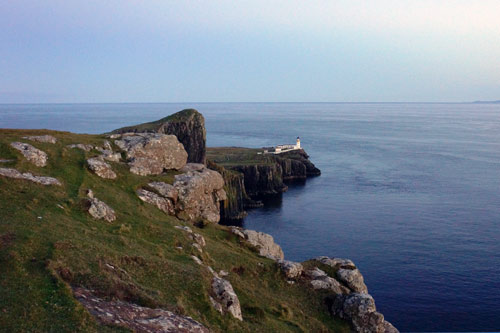 The lighthouse at Neist Point. Image by James Kay / Lonely Planet