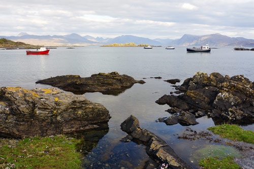 Looking south from Sleat to the mountains of mainland Scotland. Image by James Kay / Lonely Planet
