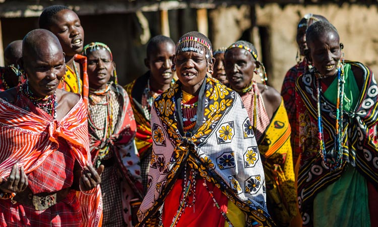 Women in Maji Moto's 'widow's village'. Image by Michael Benanav / Lonely Planet.