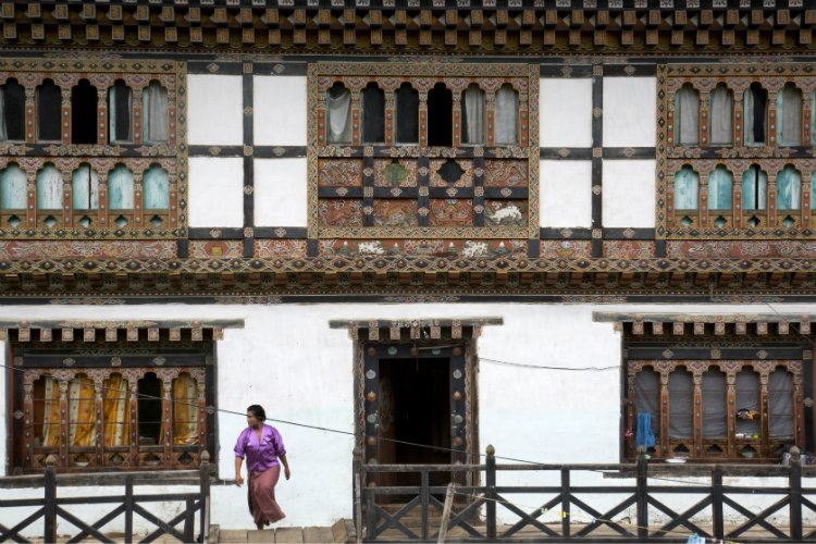 Greet the Tibetan Buddhist New Year in Punakha, where traditional Bhutanese celebrations began. Image by Kuni Takahashi / Getty