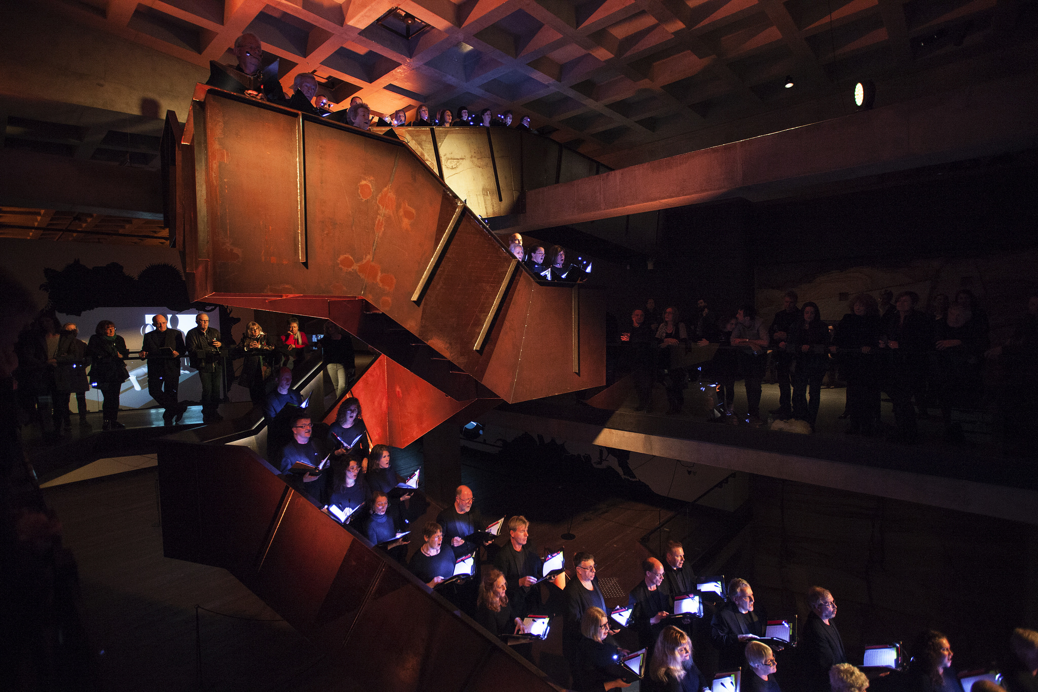 TSO performing inside the Museum of Old and New Art, Hobart, Tasmania for MONA MOFO. Image by Rémi Chauvin / MONA