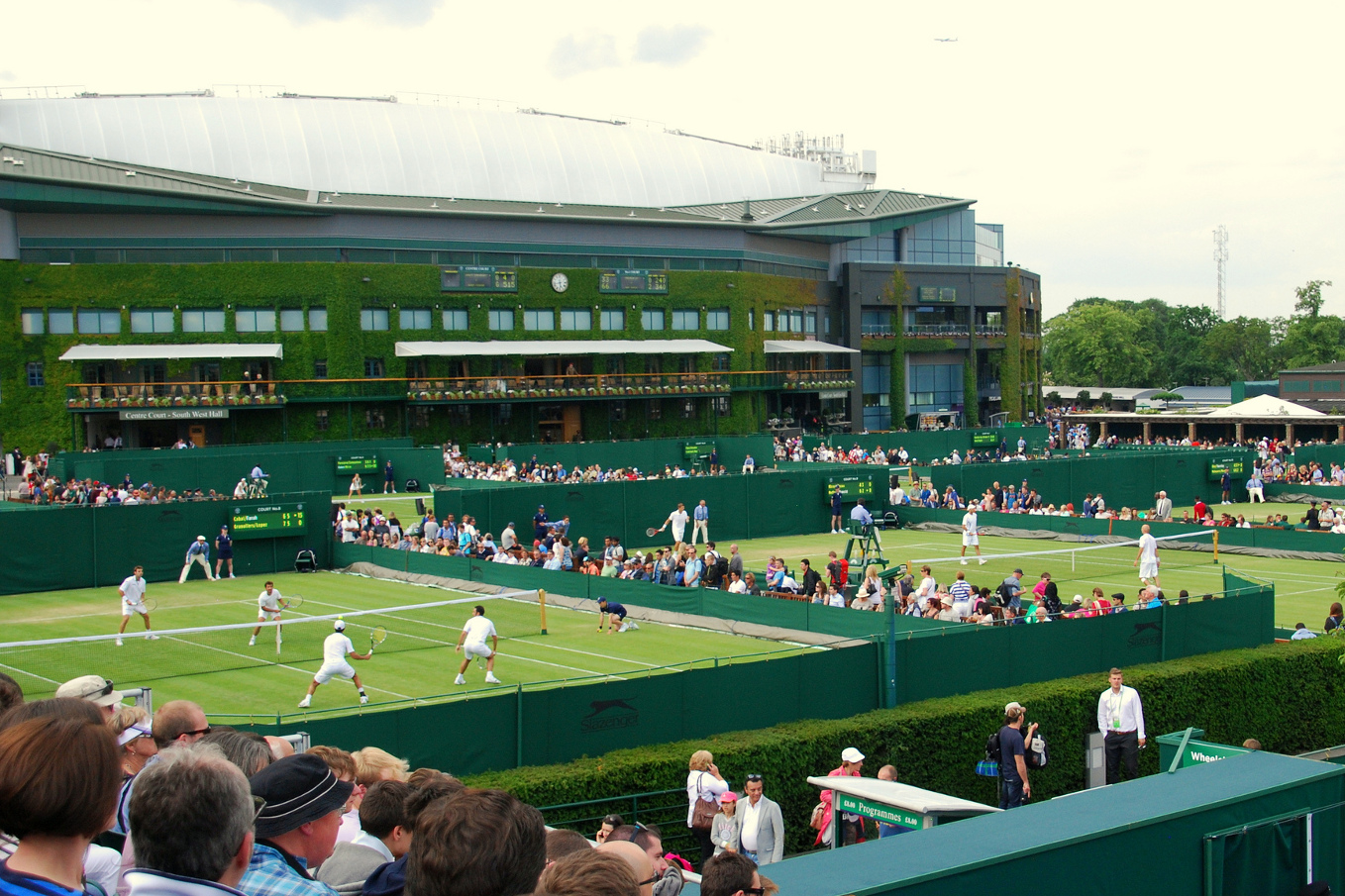 Wimbledon, as seen from Court 12. Image by Carine06 / CC BY-SA 2.0