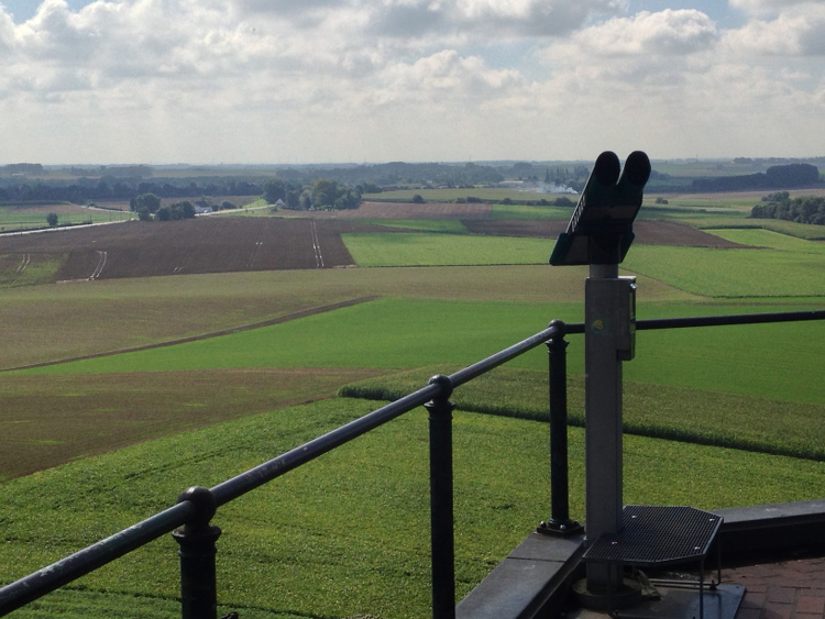 Waterloo Battlefield seen from the Lion Mound. Image by Tim Richards/Lonely Planet.