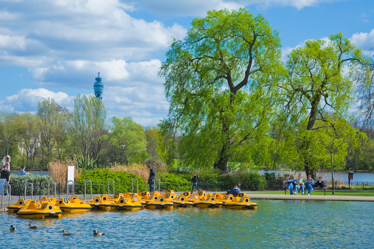 Regent's Park Boating Lake. Image by Pawel Libera / Courtesy London & Partners
