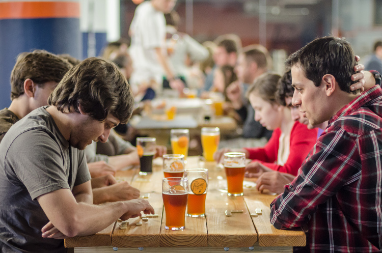 Tasting room of Flagship Brewing. Image by Mike Shane Photography / Flagship Brewing