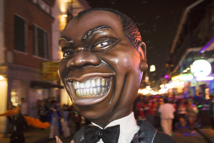 Masked parade-goer. Image by Franz Marc Frei / LOOK-foto / Getty