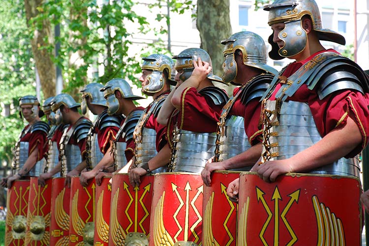 Slovenians celebrating their Roman roots in Ljubljana. Image courtesy of Visit Ljubljana.