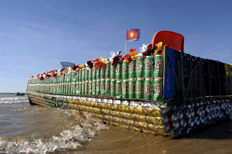 Darwin's Beer Can Regatta is about more than just...beer cans. Image courtesy of Tourism NT.