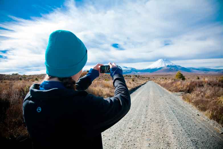 Looking towards Tongariro National Park, New Zealand. Image by Justin Lambert / The Image Bank / Getty Images.