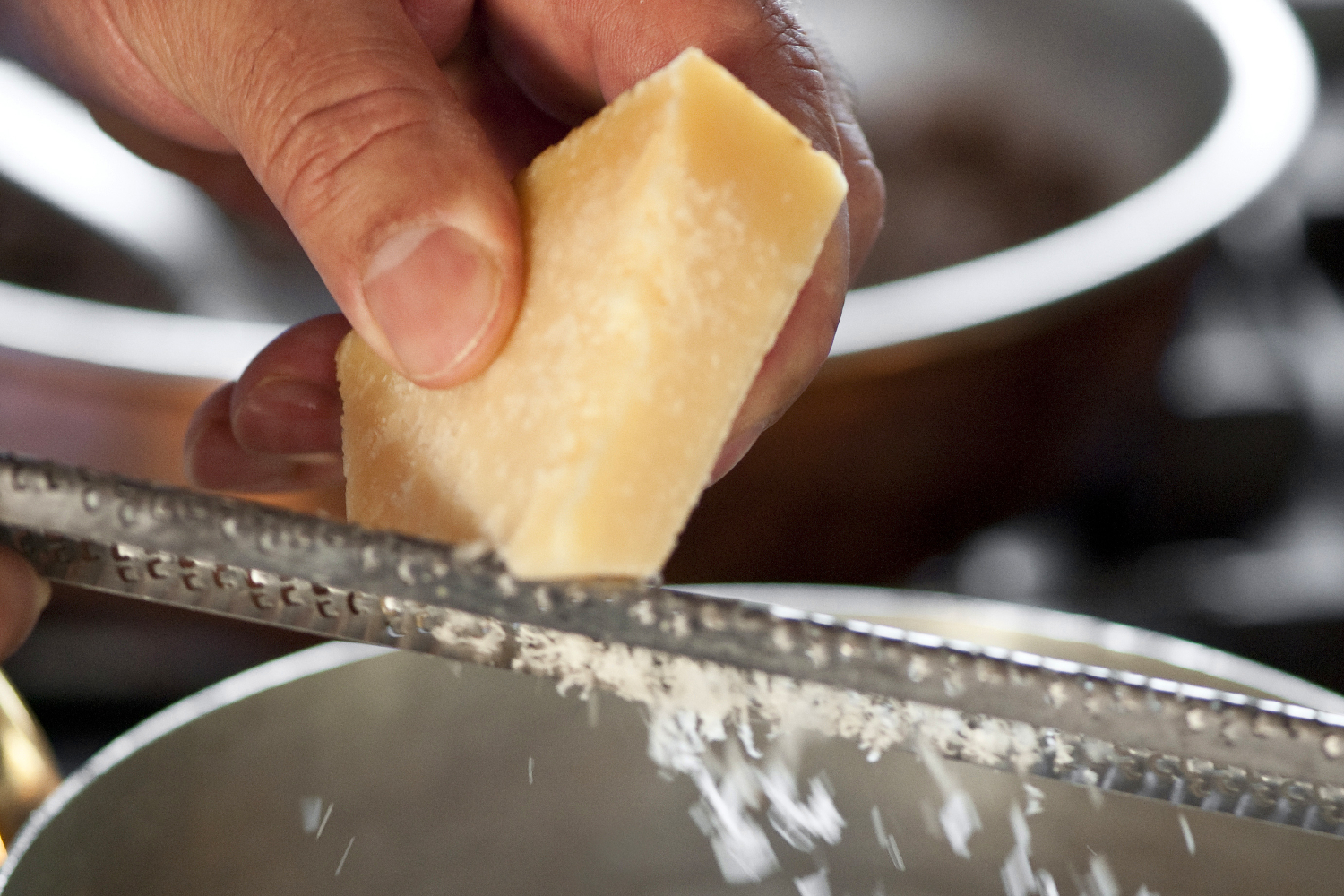 Grated parmesan is used in many Italian dishes