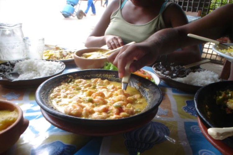 A large bowl of moqueca