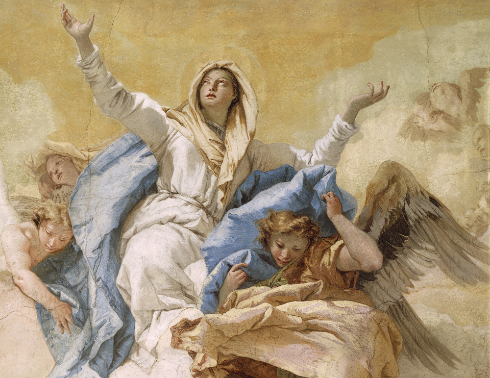 Part of Tiepolo's Assumption fresco in Udine's Oratorio della Purità.