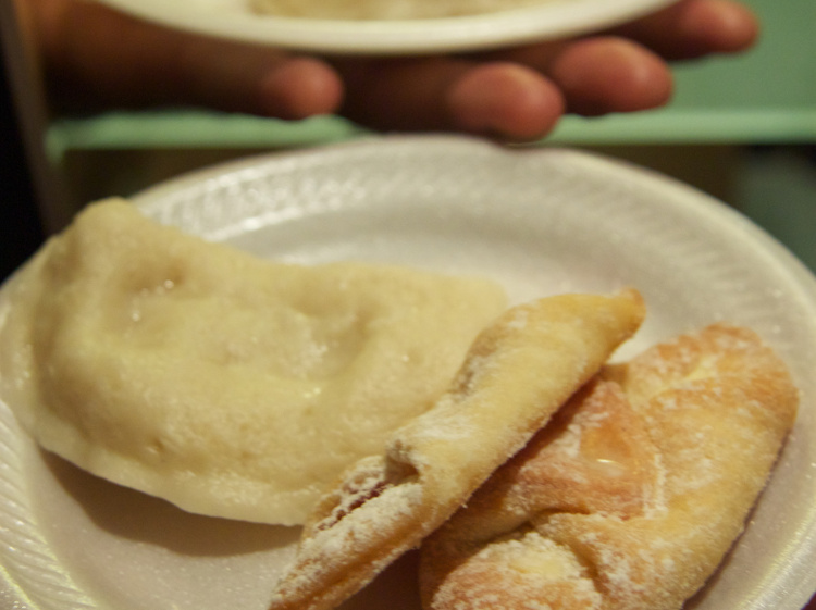 Doughy Chicago pierogis. Image by Irene. / CC BY-SA 2.0