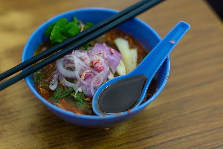 Penang-style asam laksa as served at Joo Hooi Cafe. Image by Lonely Planet