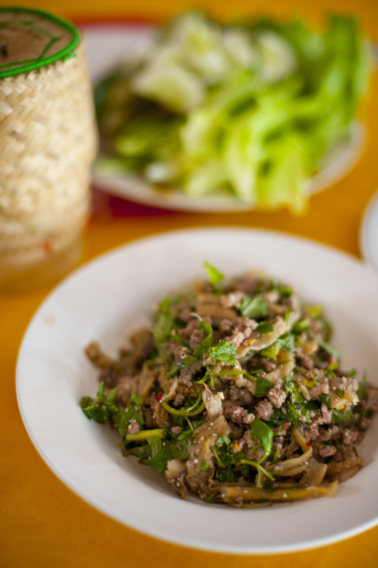 A mouth watering (and mouth tingling) plate of beef laap. Image by Austin Bush / Lonely Planet Images / Getty Images.
