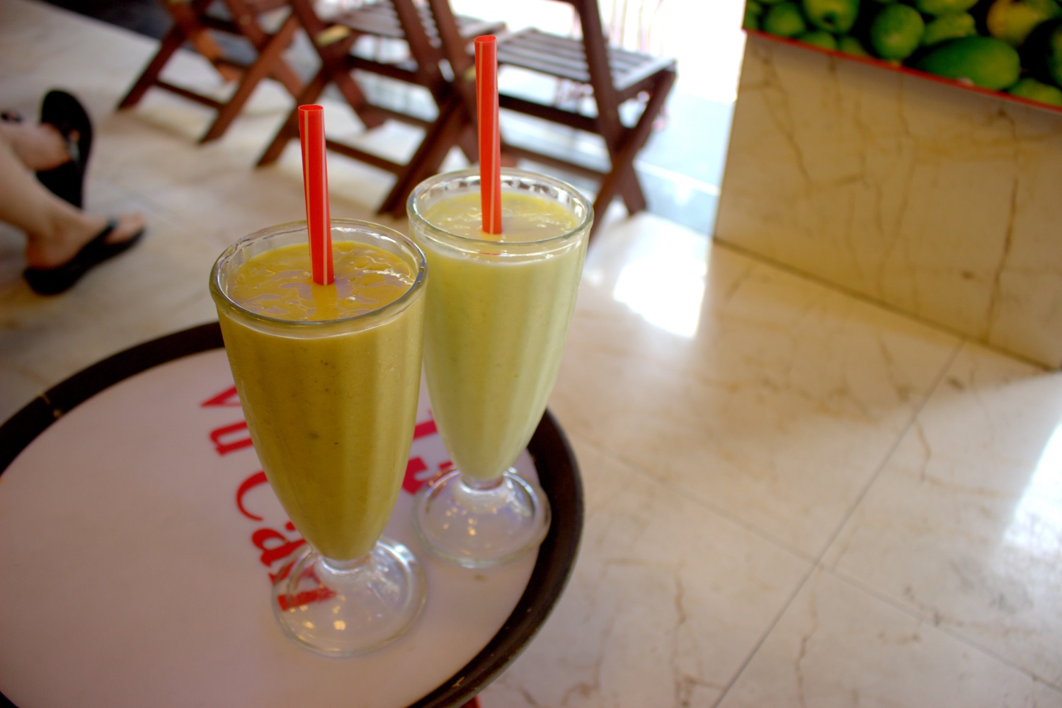 Vietnamese avocado-with-coffee shake