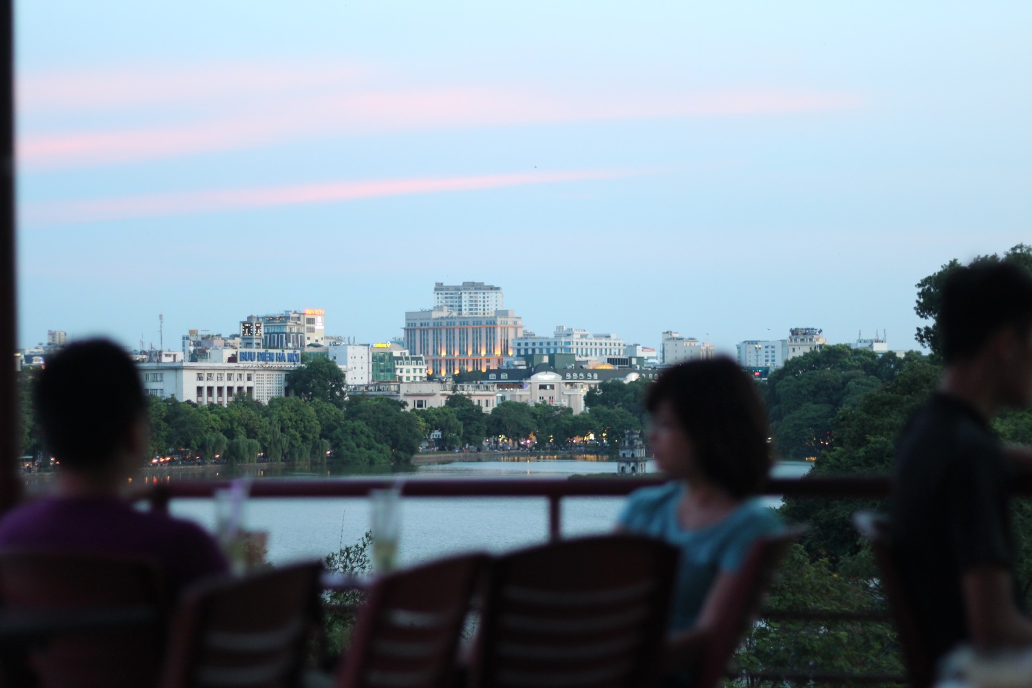 View from the balcony at Cafe Pho Co