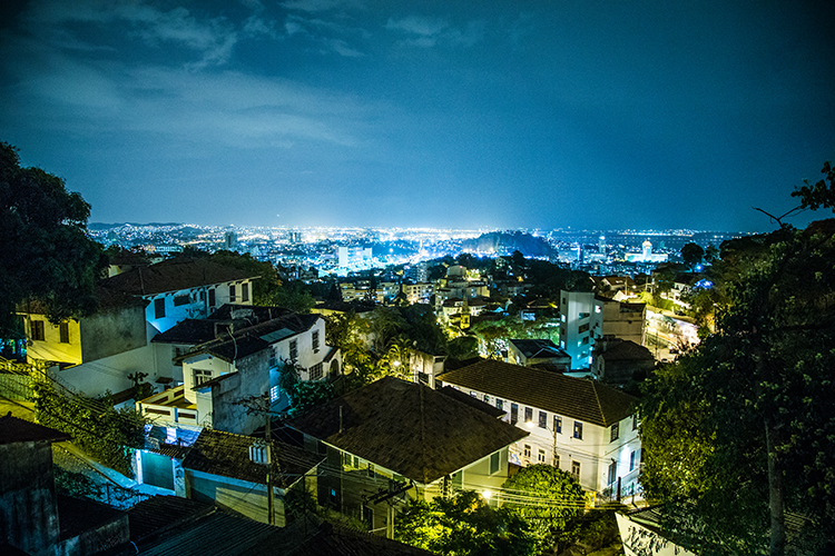 The view from Aprazível by night. Image by Teresa Geer / Lonely Planet