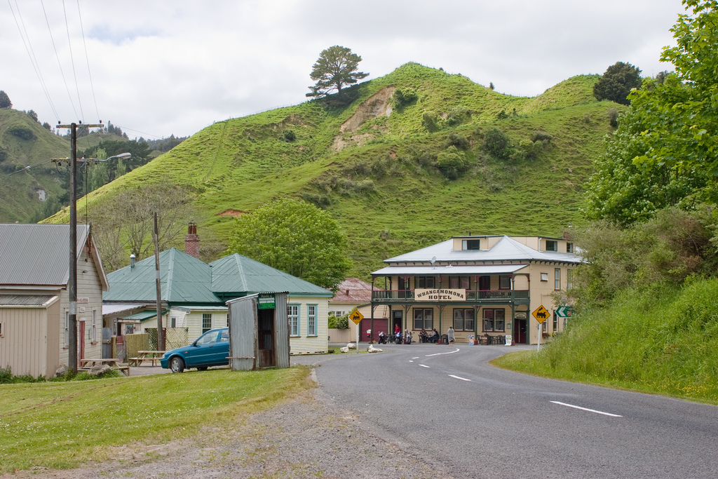 The Whangamomona Hotel: fittingly tucked away down the Forgotten World Highway. Image by Aidan / / CC BY 2.0