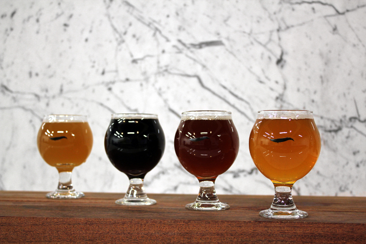 Selection of Finback beers. Image courtesy of Finback Brewing.