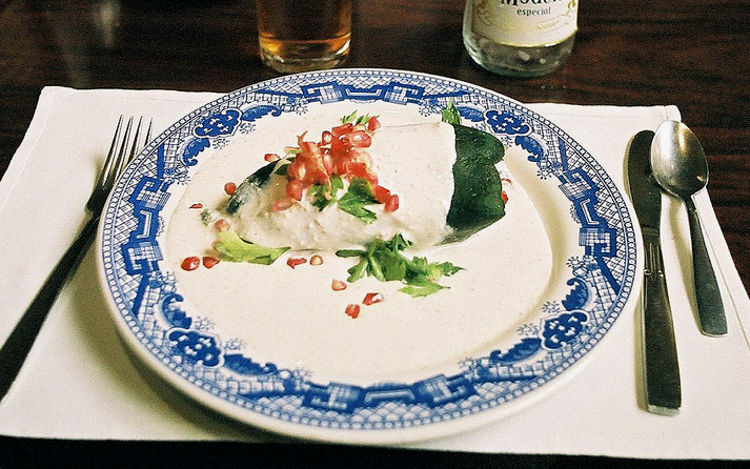 Chiles en nogada - Mexico's national dish. Image by Jesús Gorriti / CC BY-SA 2.0
