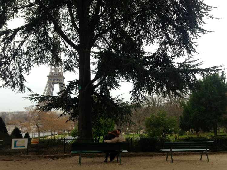 Romantic Paris-Eiffel Tower