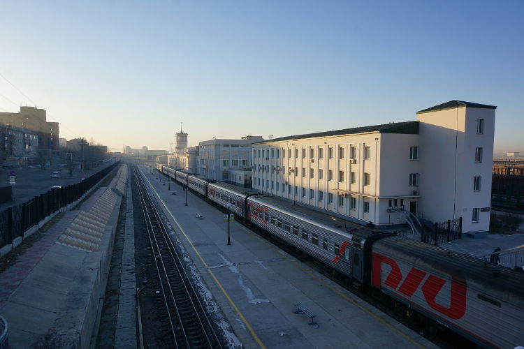 Zabaikalsk station, where train bogies are switched from Russian to Chinese. Image by Anita Isalska / Lonely Planet