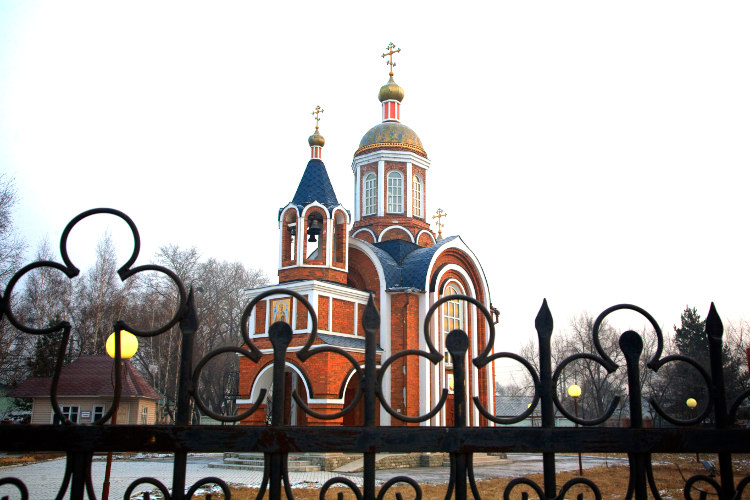 Orthodox Church at the Vyazemskaya train station, Trans-Siberian Railway. Image by Ken Scicluna / AWL Images / Getty Images