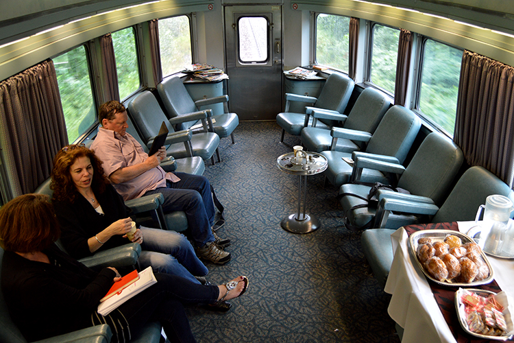 Inside the Park Car on the Canadian. Image by Kate Armstrong / Lonely Planet
