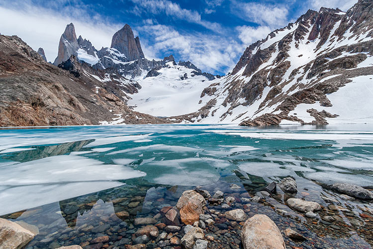 Argentinian Patagonia as seen from the sky entranced Saint-Exupéry during his time in South America. Image by Philippe Marion / Moment / Getty Images