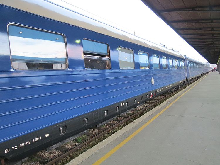 The blue train which Yugoslav President Josip Broz Tito used to travel across his country. Image by Wikimedia Commons